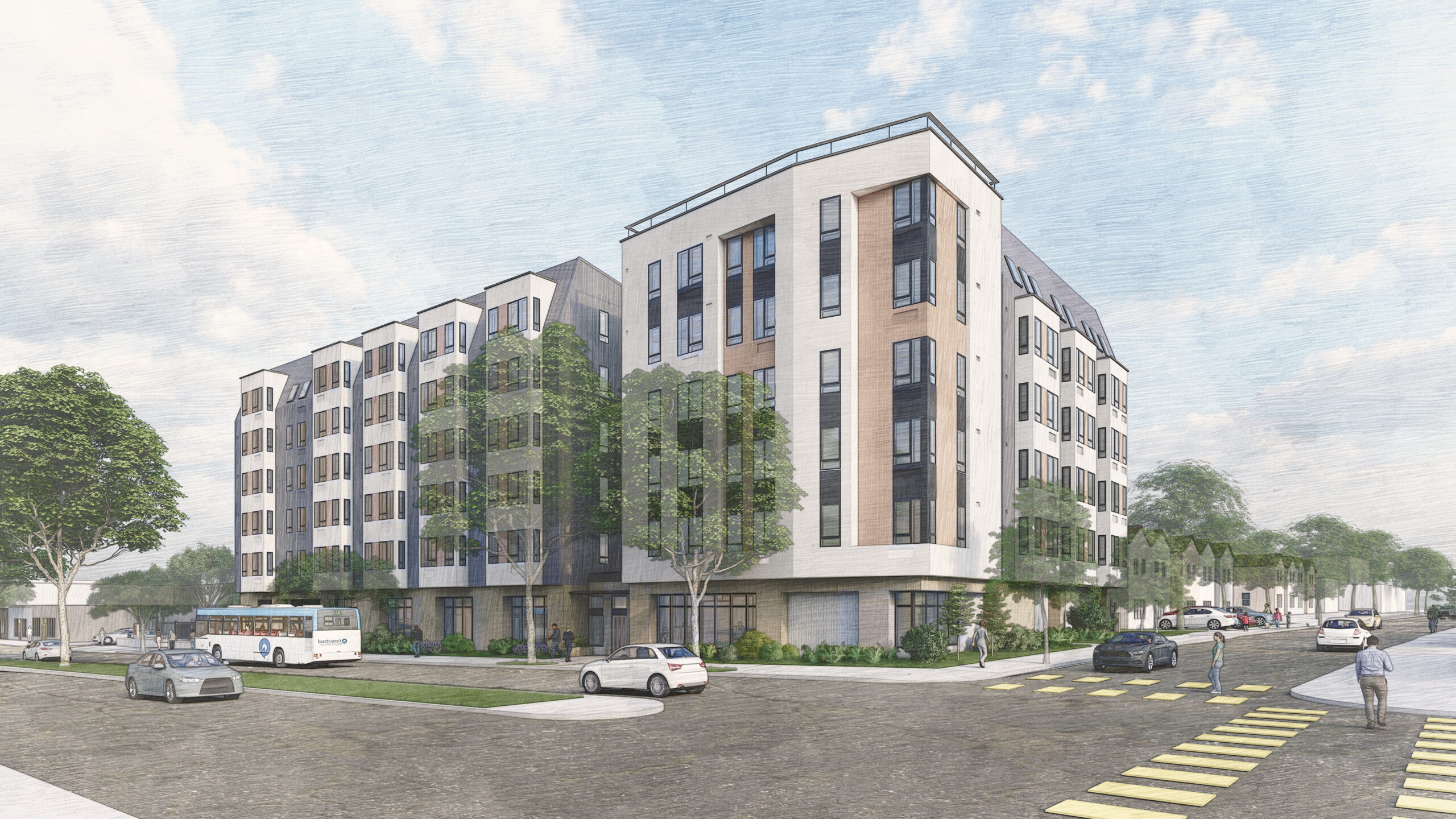 Rendering of BUSD Workforce Housing